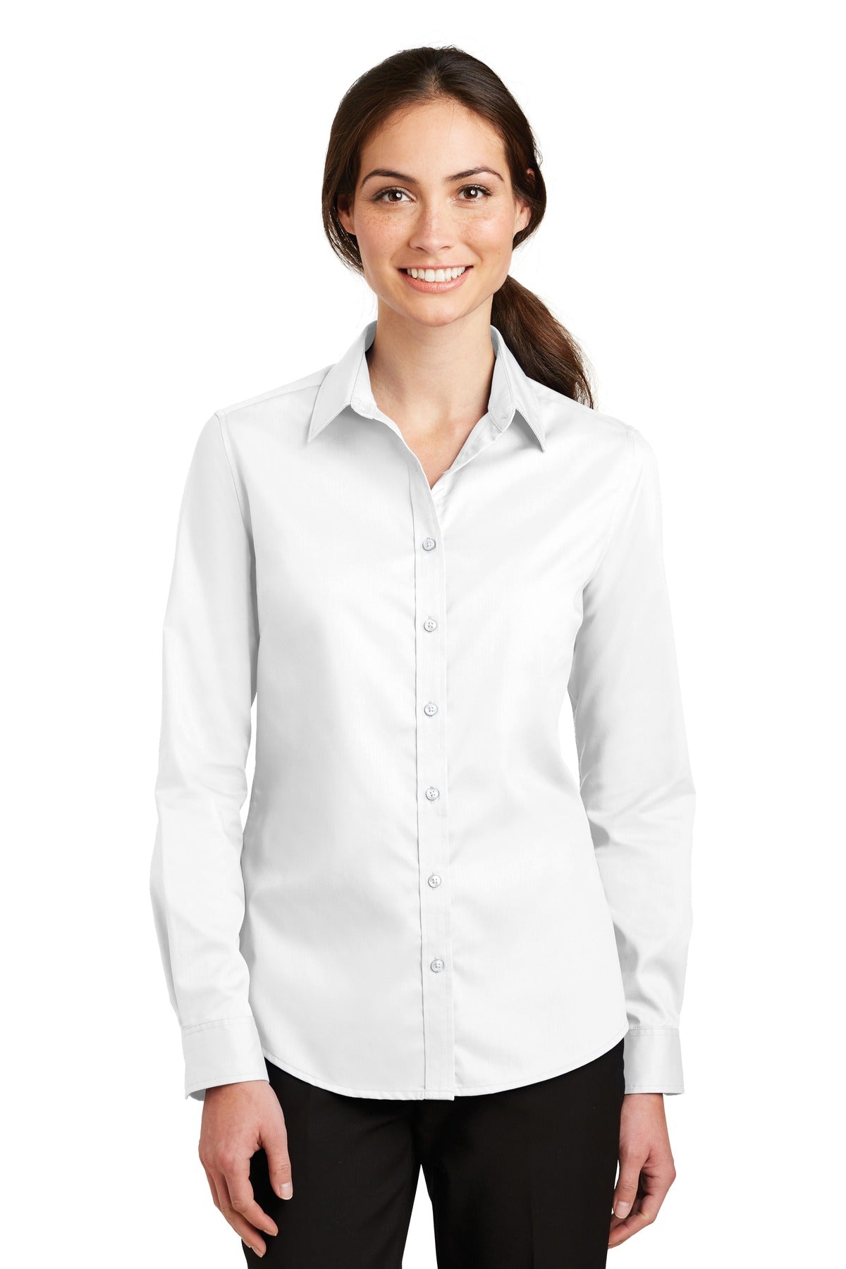 A heavy hitter in performance our SuperPro Twill Shirt easil - White