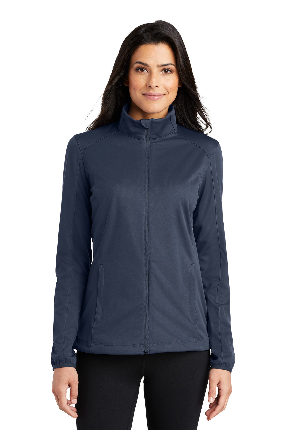 Our budget-friendly soft shell is made for dashing to the of - Dress Blue Navy