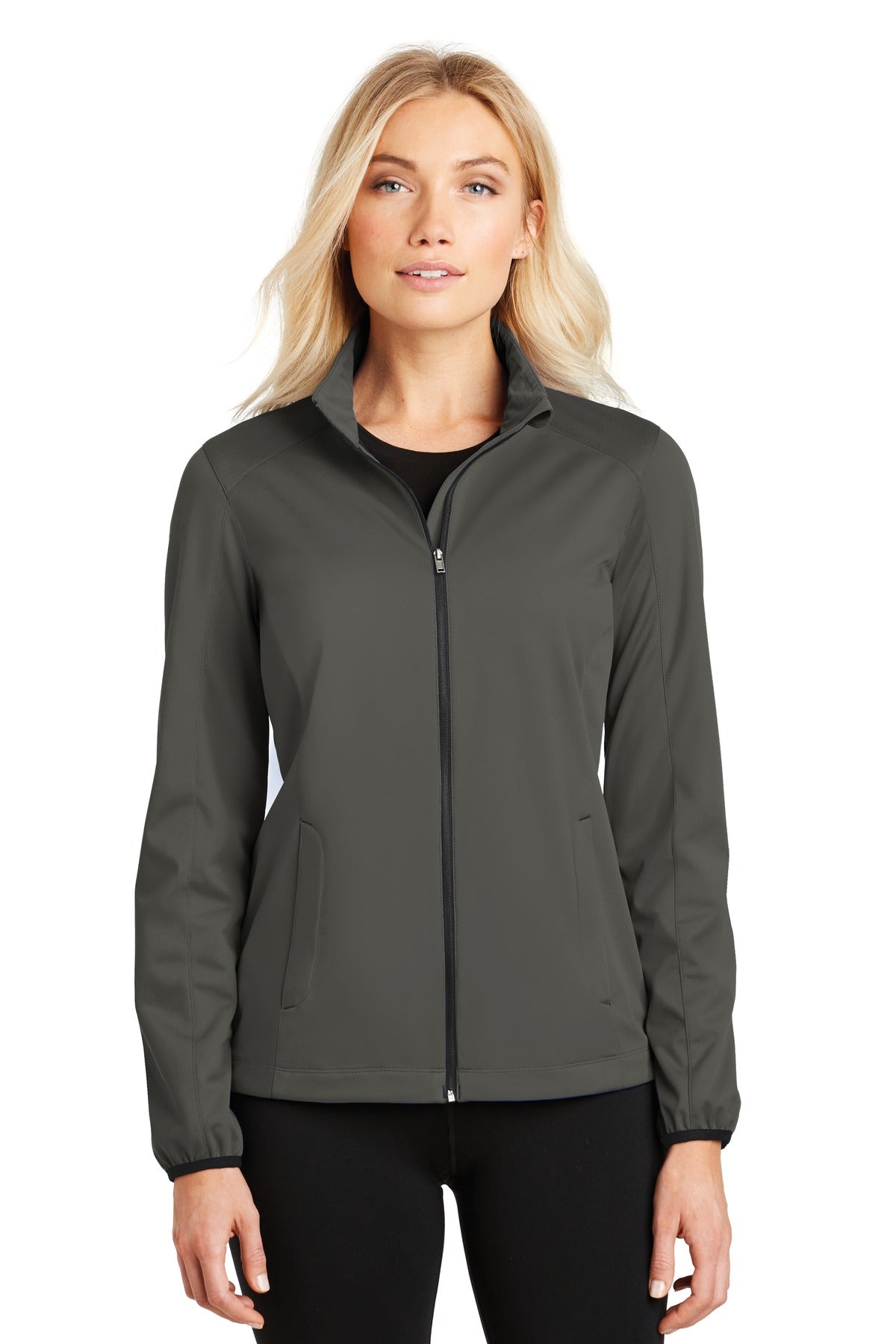 Our budget-friendly soft shell is made for dashing to the of - Grey Steel