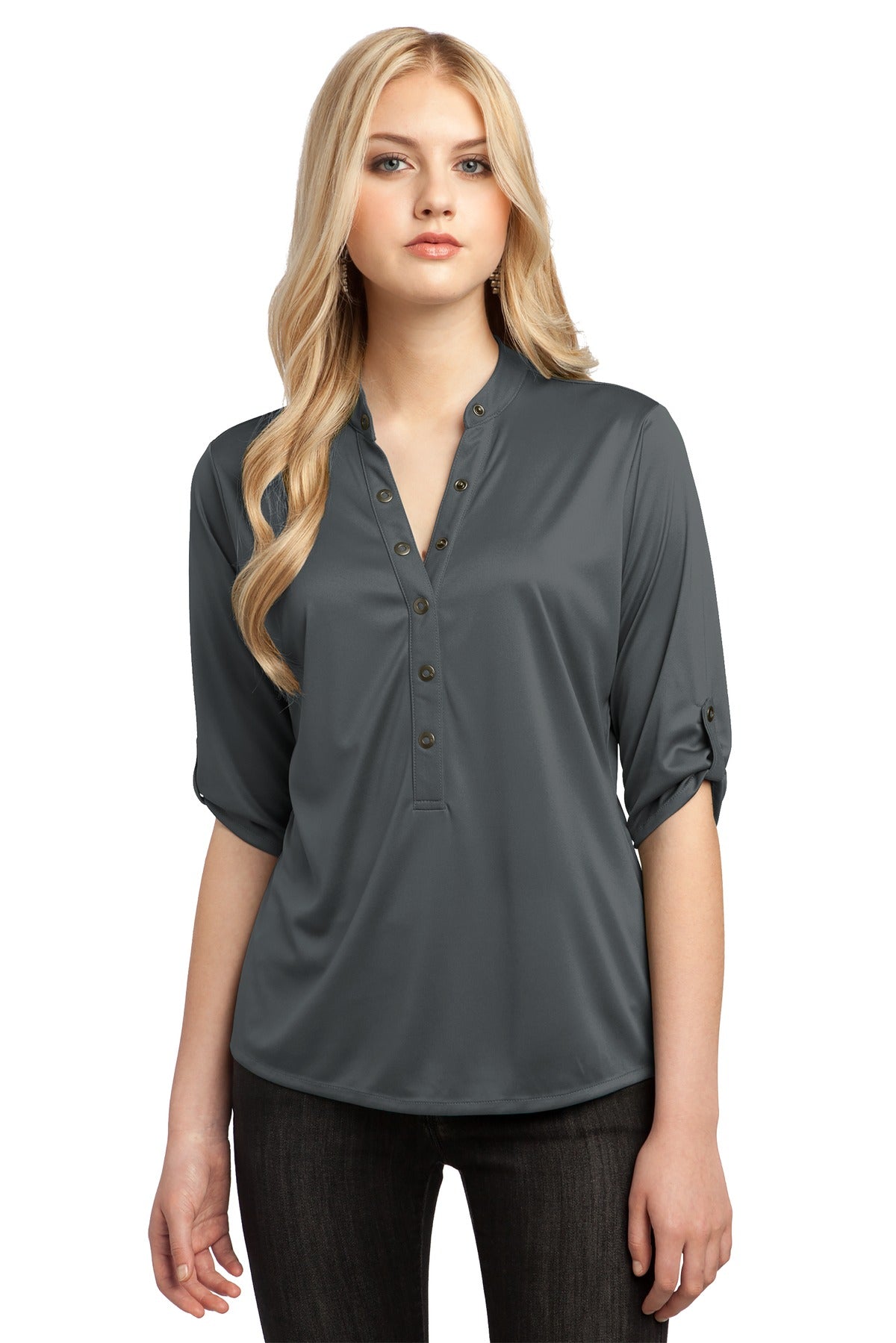 With its 3/4 sleeves and unique sleeve tabs you'll have a cr - Diesel Grey