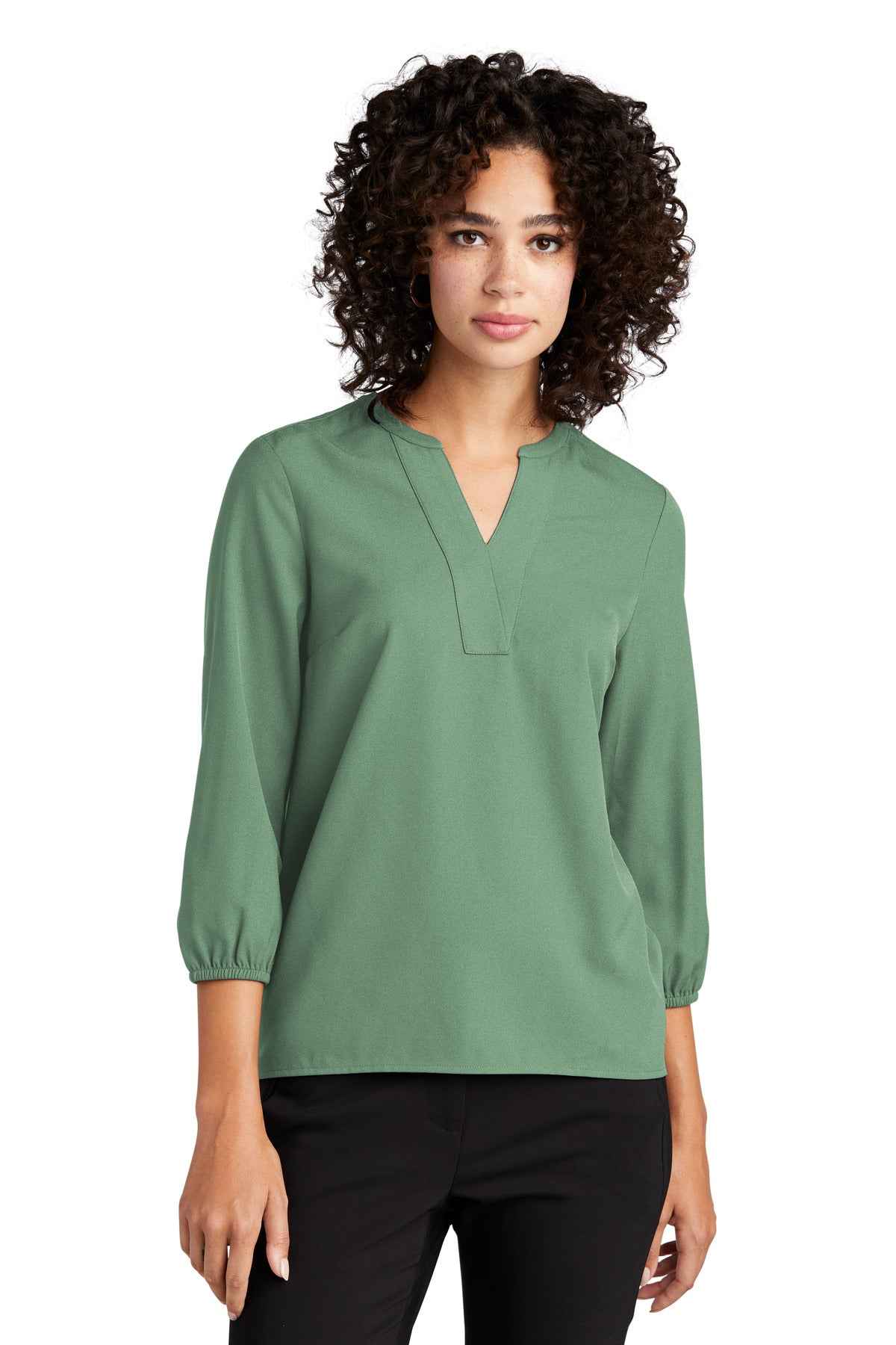 Offering a stylish look for desk-to-dinner wear this silhoue - Sage