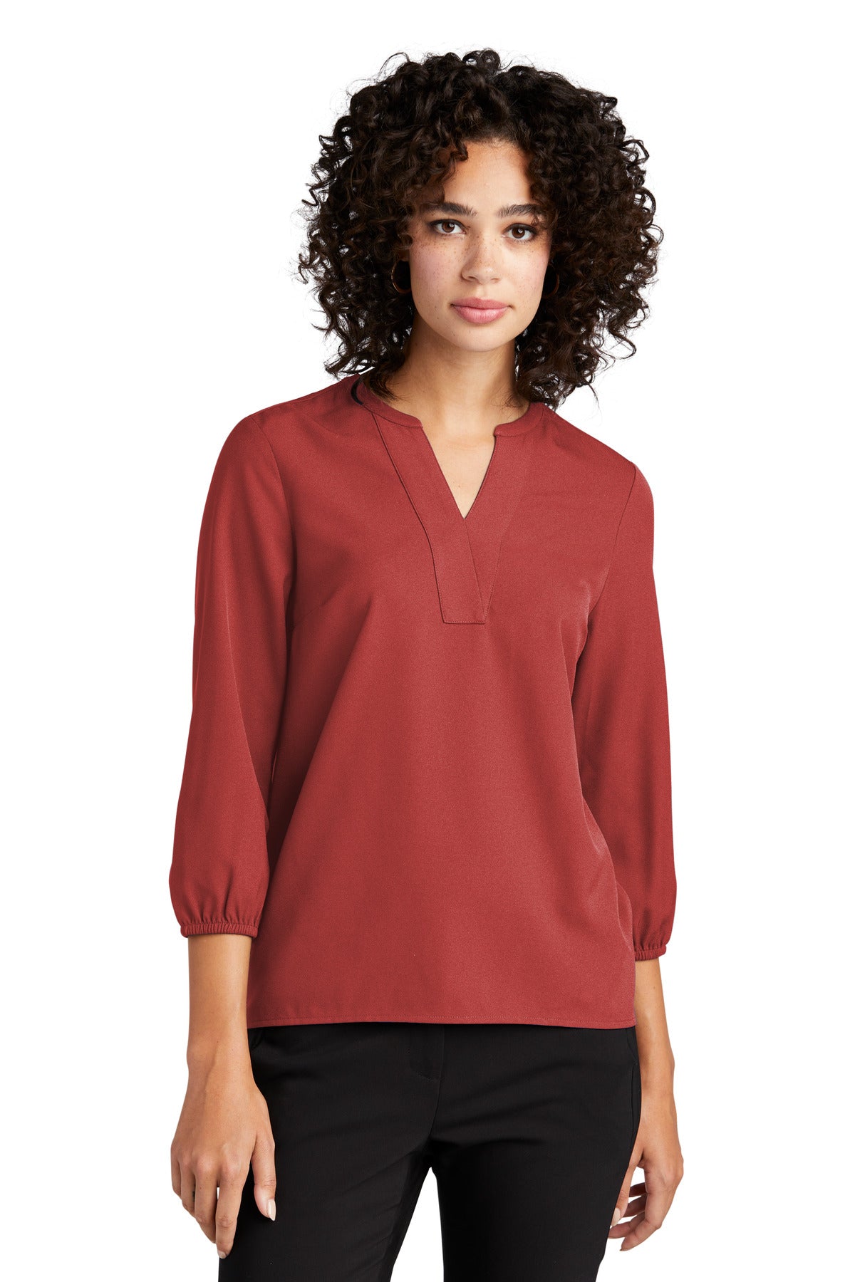 Offering a stylish look for desk-to-dinner wear this silhoue - Terracotta