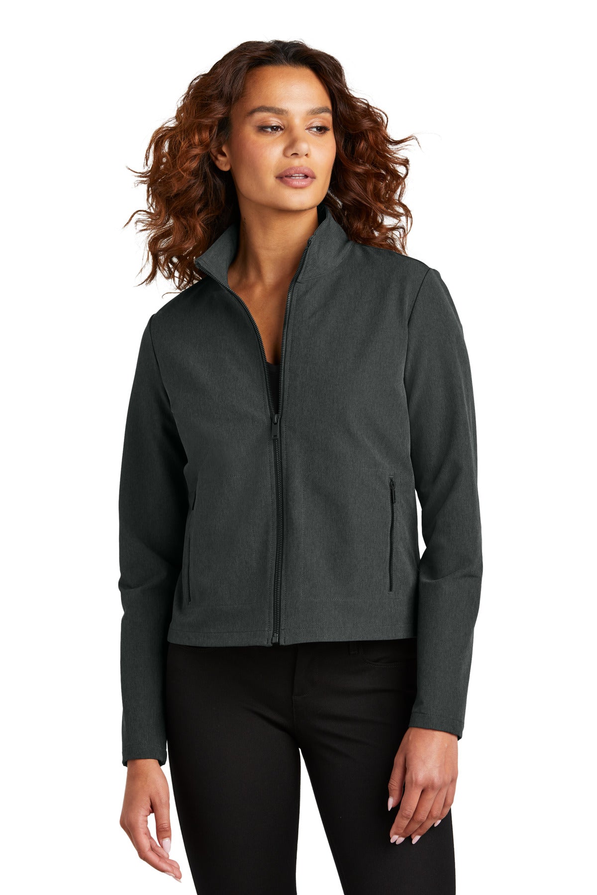 Made from a sophisticated and supple double-weave fabric thi - Anchor Grey Heather