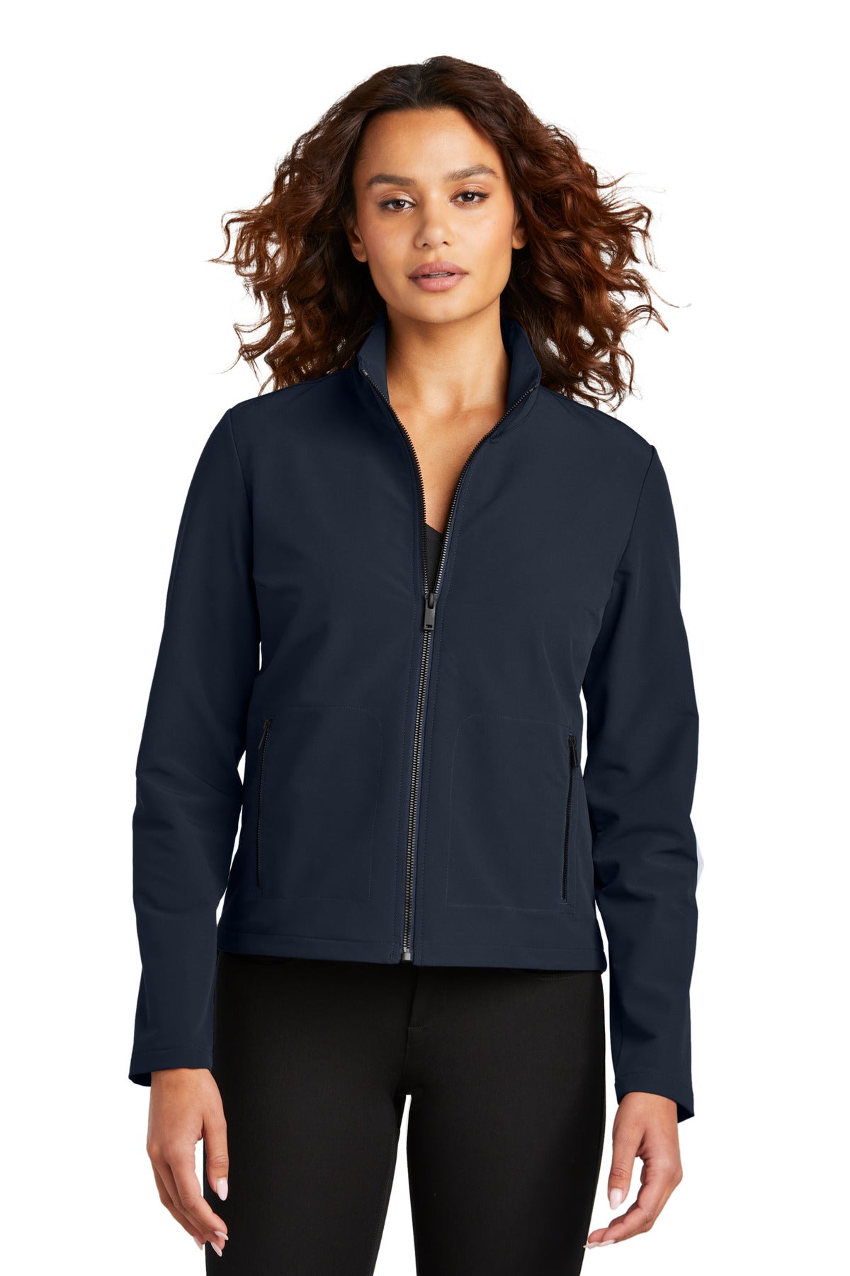 Made from a sophisticated and supple double-weave fabric thi - Night Navy
