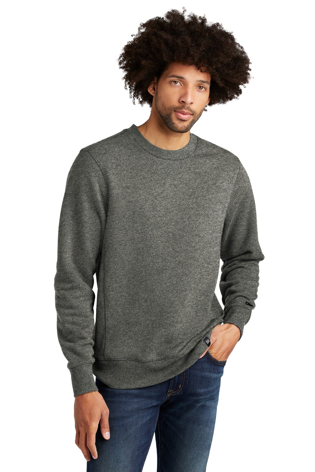This sueded cotton-rich sweatshirt looks and feels like a re - Black Twist