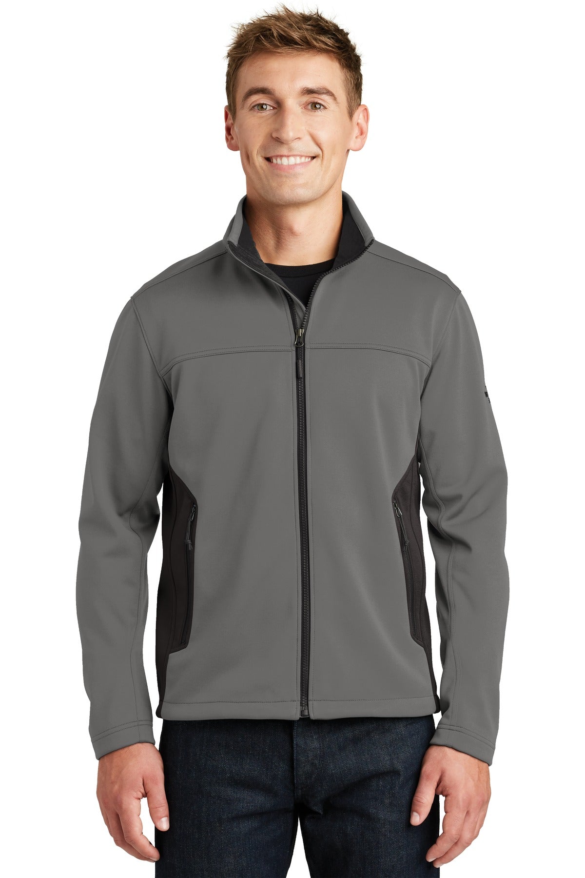 306 g/m2 WindWall 100% polyester with non-PFC DWR finish (s - Asphalt Grey/ Black