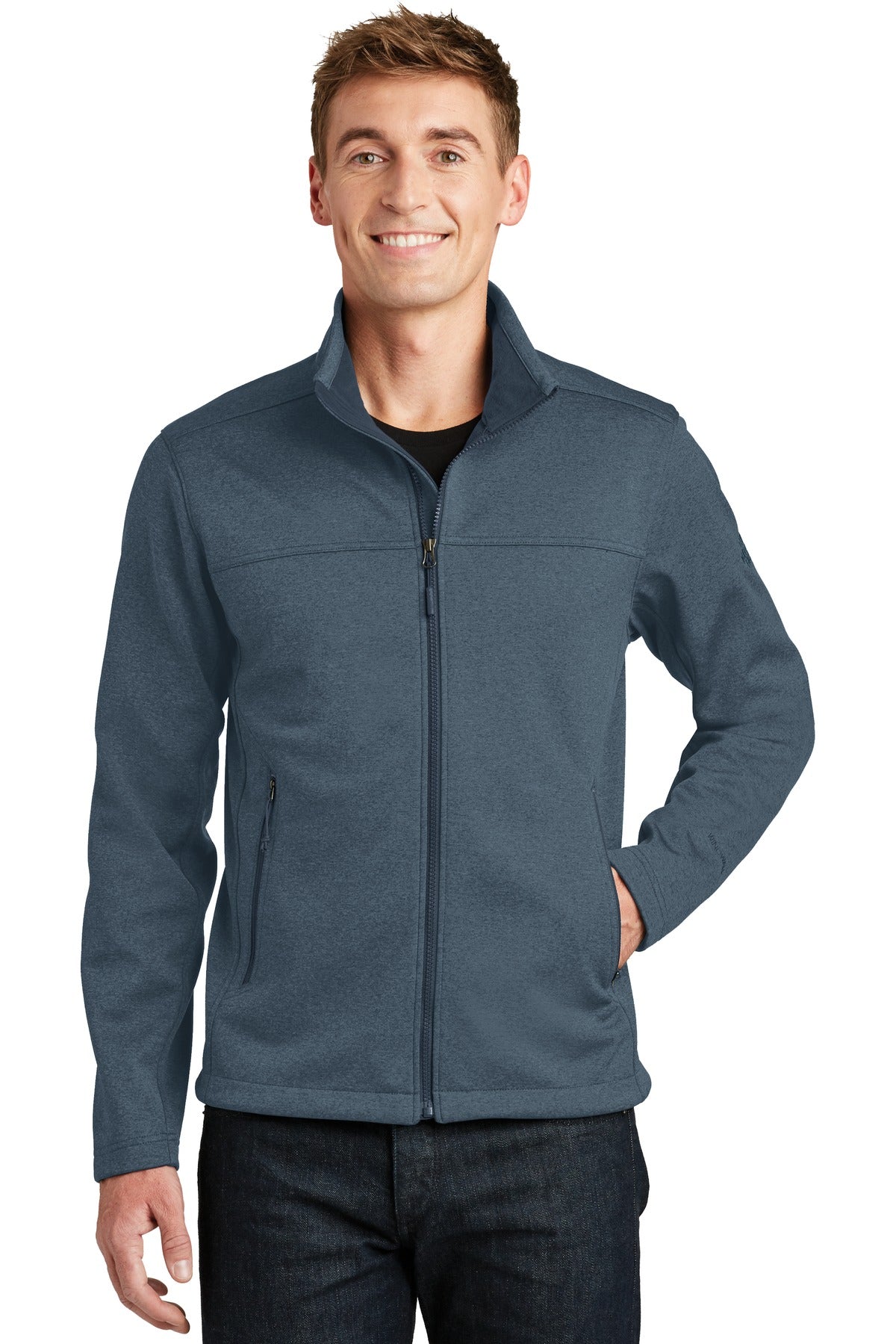 306 g/m2 WindWall 100% polyester with non-PFC DWR finish (s - Urban Navy Heather