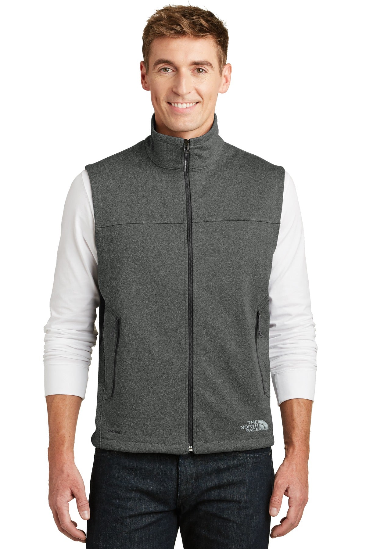 306 g/m2 WindWall 100% recycled post-consumer polyester wit - TNF Dark Grey Heather