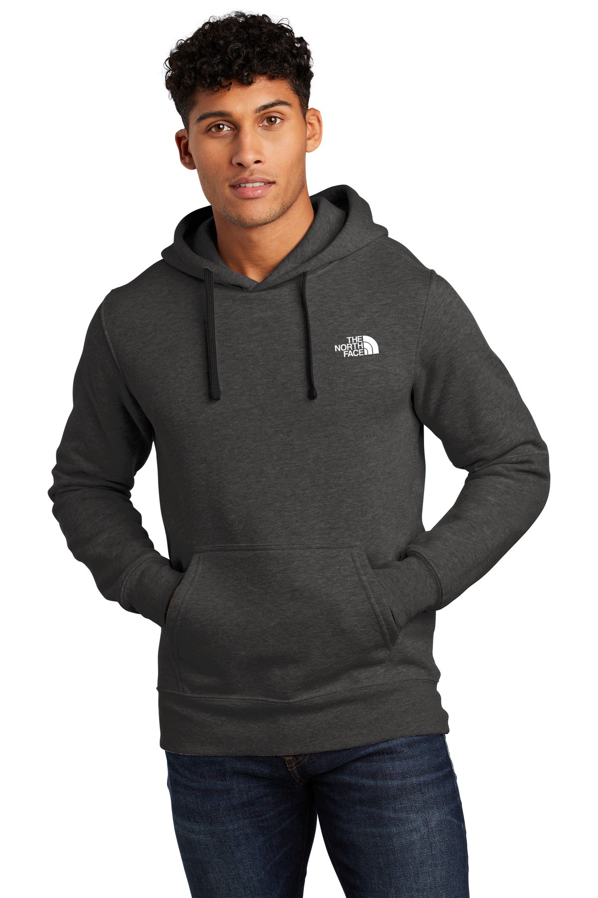 Soft and breathable this cotton-blend pullover will keep you - TNF Black Heather
