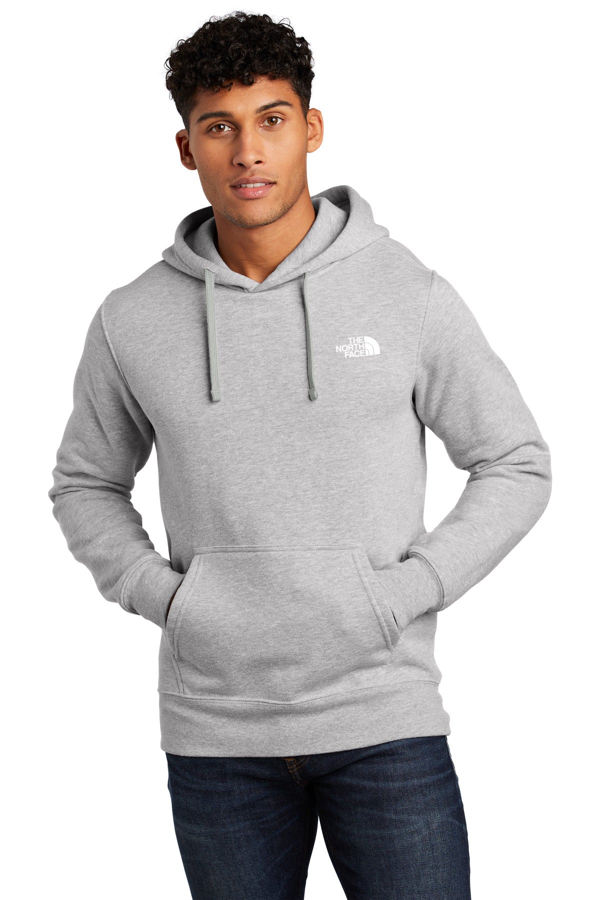 Soft and breathable this cotton-blend pullover will keep you - TNF Light Grey Heather