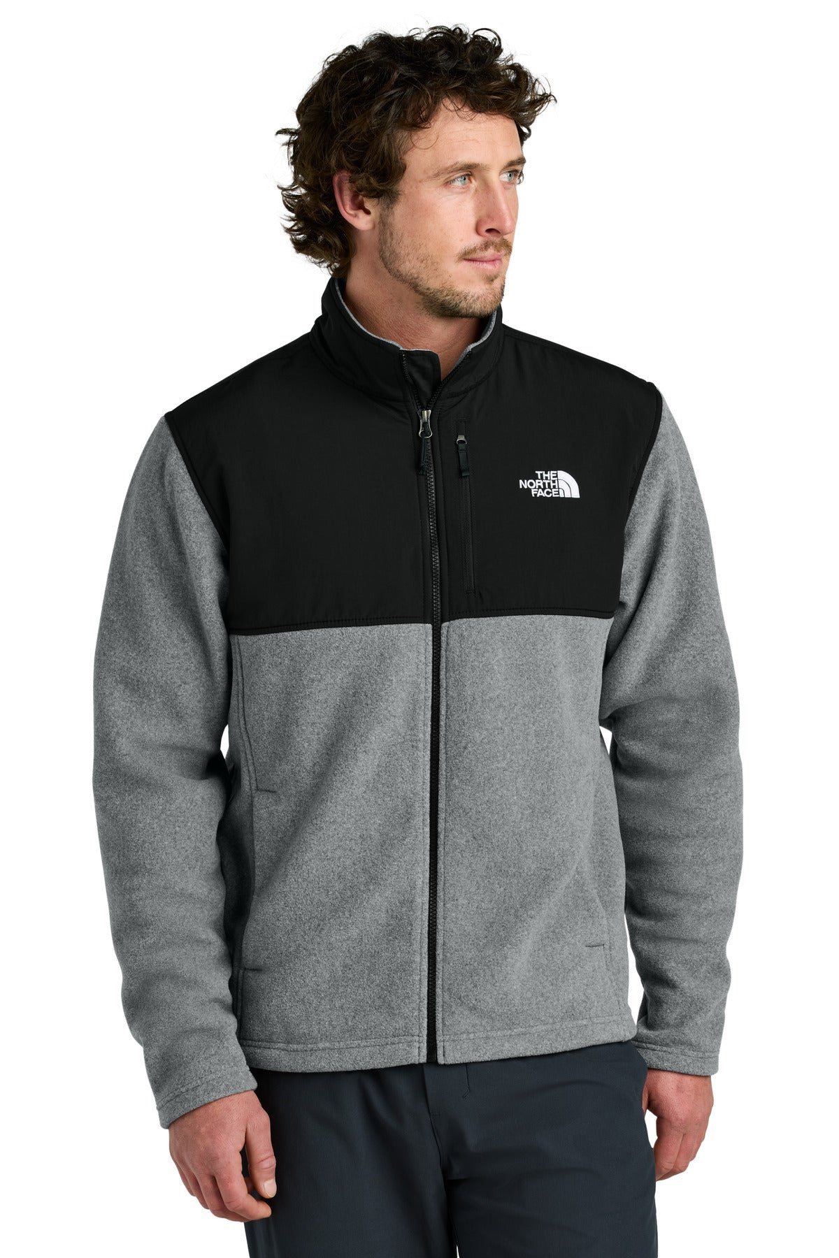 This iconic three-season fleece jacket was inspired by the h - TNF Medium Grey Heather/ TNF Black
