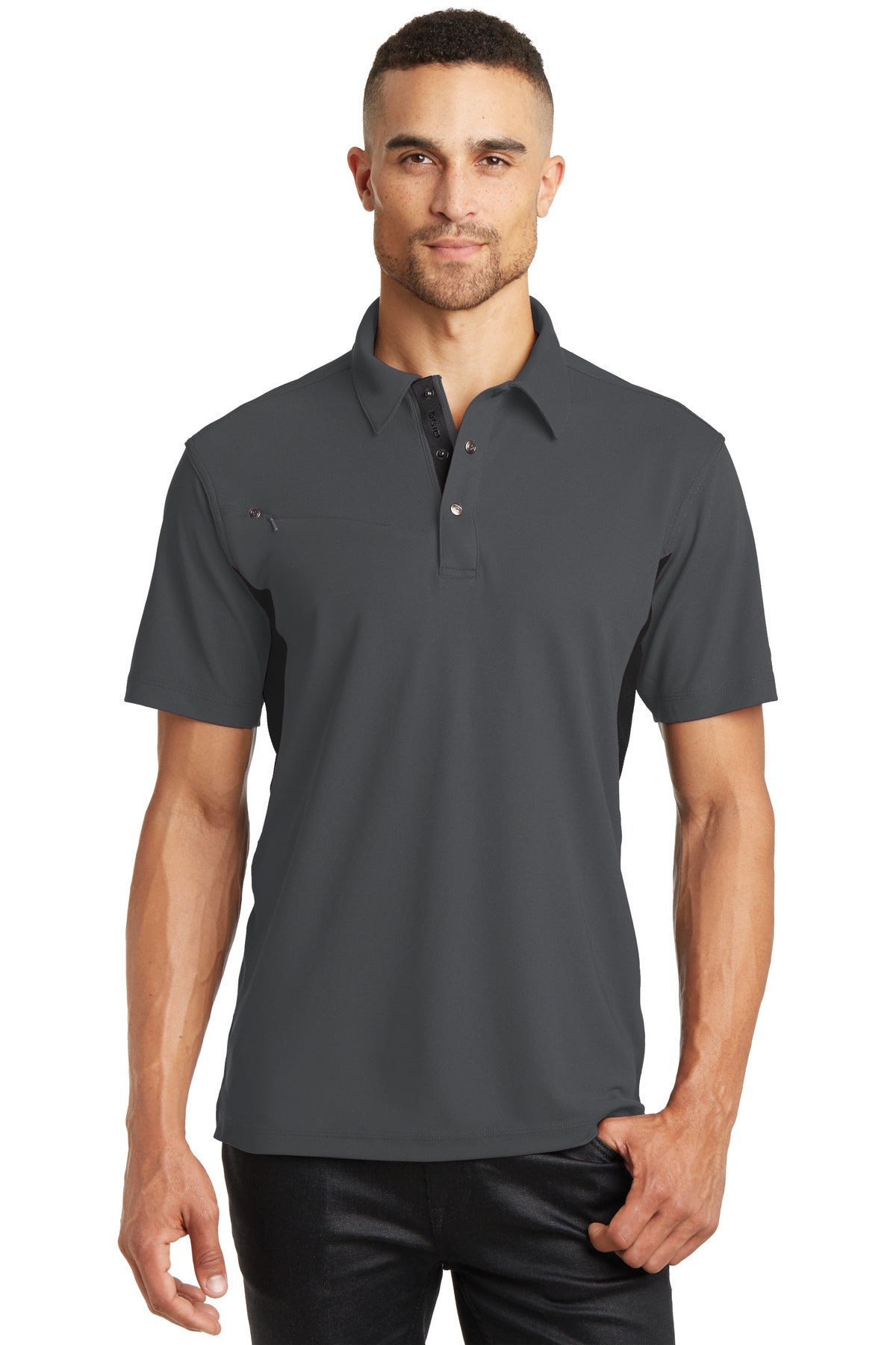 Gear up for adventure in this polo energized with Blacktop r - Diesel Grey/ Blacktop
