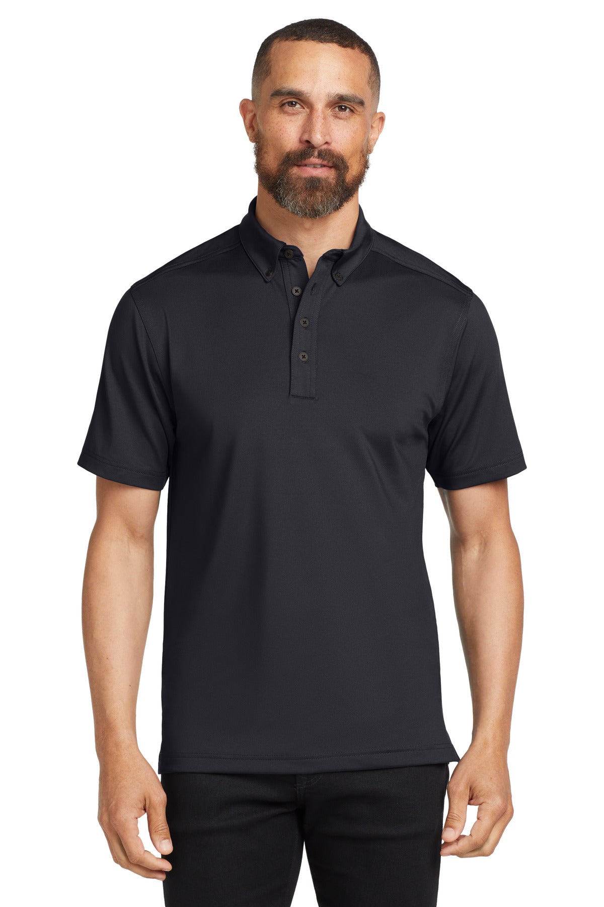 Buttoned-down doesn't mean boring in this stretch energized - Blacktop