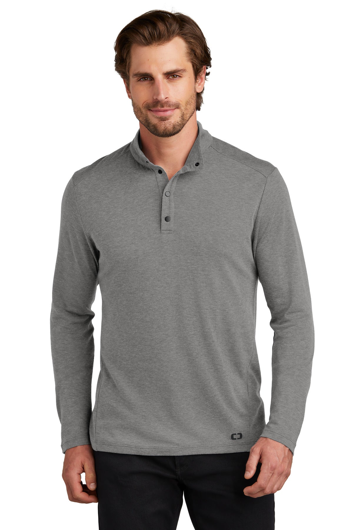 Take command of your layering options in this 1/4-snap that - Gear Grey