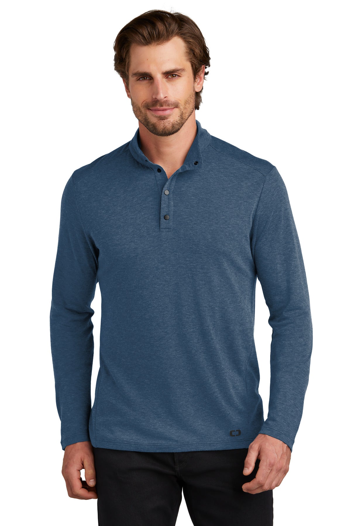 Take command of your layering options in this 1/4-snap that - Spar Blue