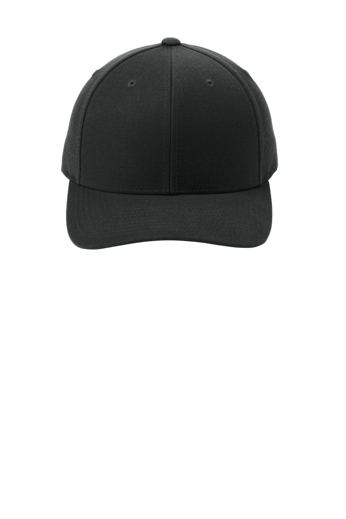 Fabric: 80/20 acrylic/wool (Solids) 92/8 poly/spandex (Grey Heather)Structure: StructuredProfile: Mi