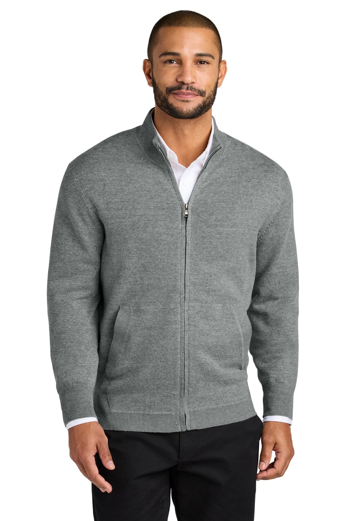 Blending professionalism with supreme comfort this beautiful - Medium Heather Grey