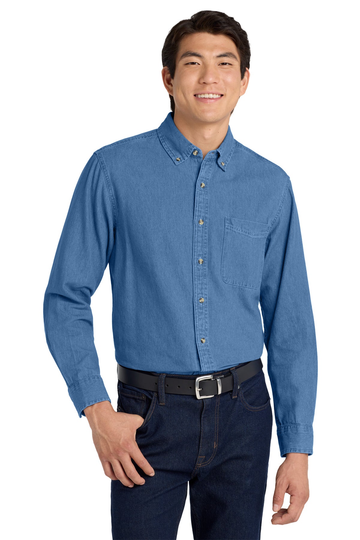 Showcase your logo on America's favorite fabric. You'll find - Faded Blue
