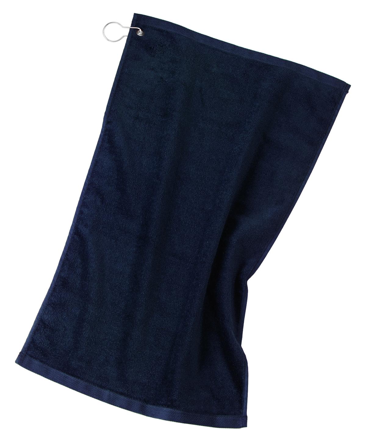 The luxurious feel and absorbency of terry velour cleans clu - Navy