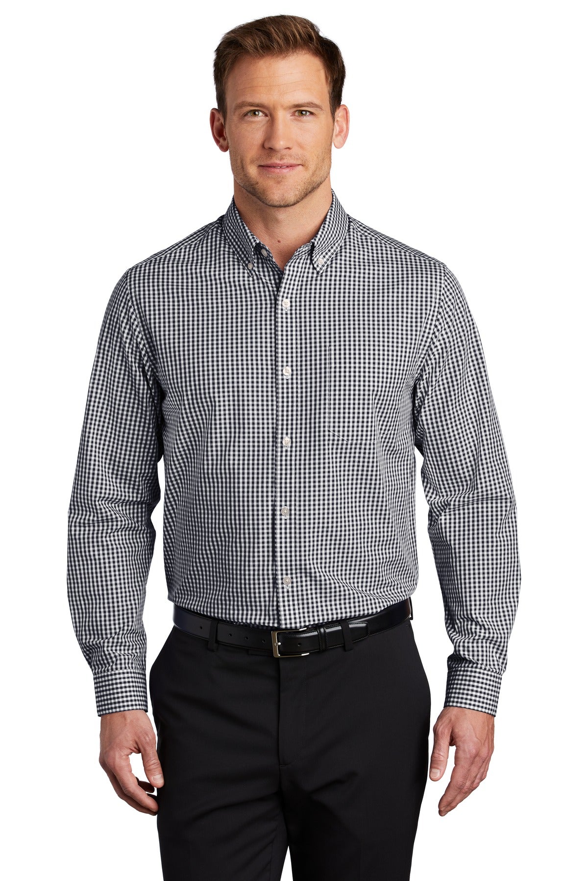 Banish boring office attire! Created with traditional gingha - Black/ White