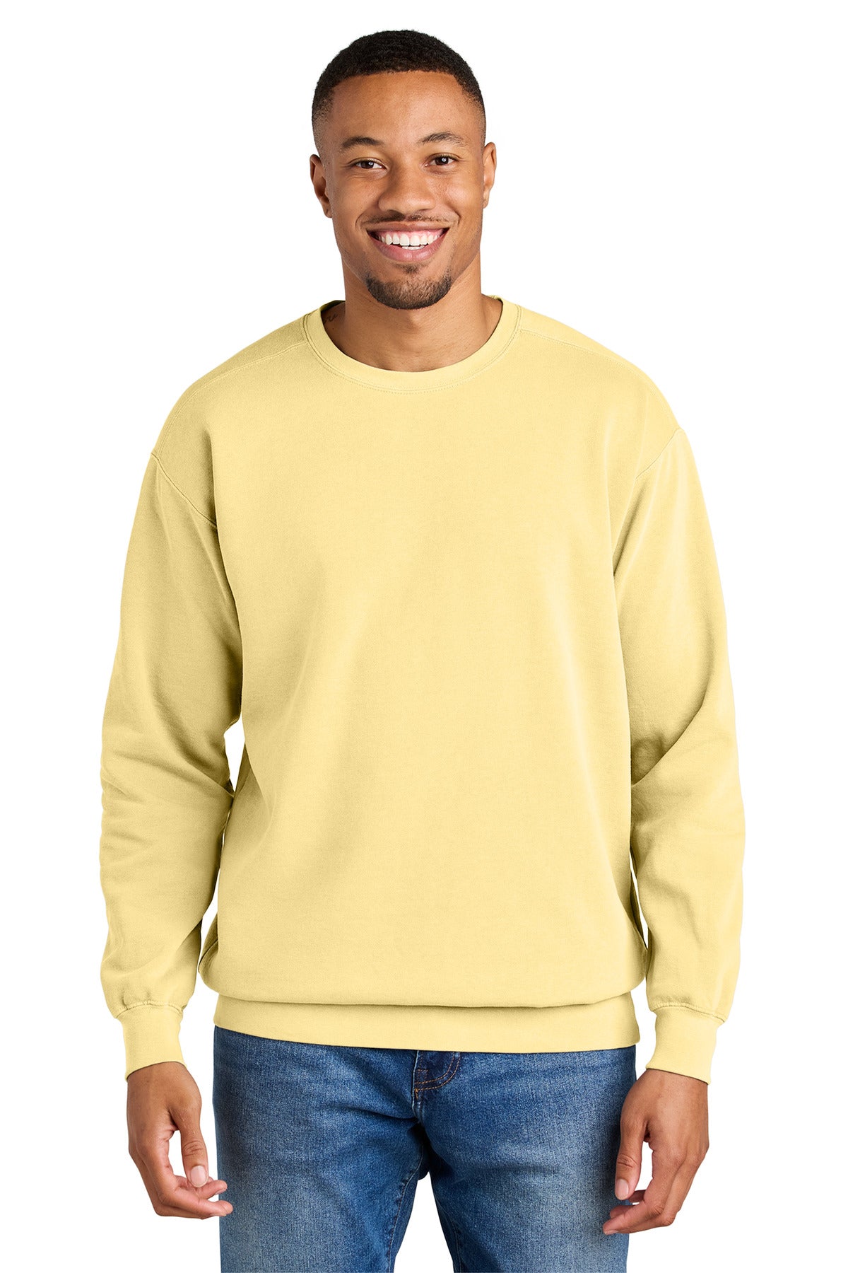 9.5-ounce 80/20 ring spun cotton/poly Soft-washed garment-dy - Butter