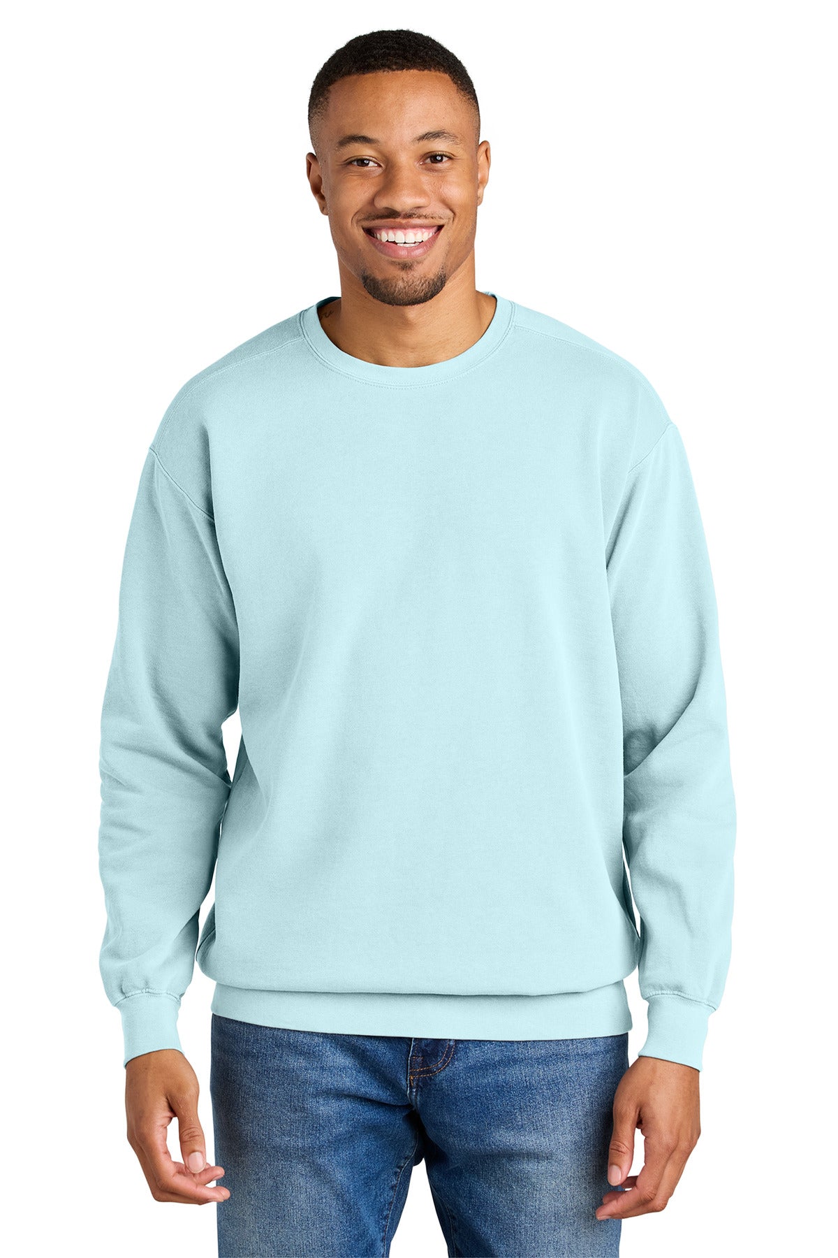 9.5-ounce 80/20 ring spun cotton/poly Soft-washed garment-dy - Chambray