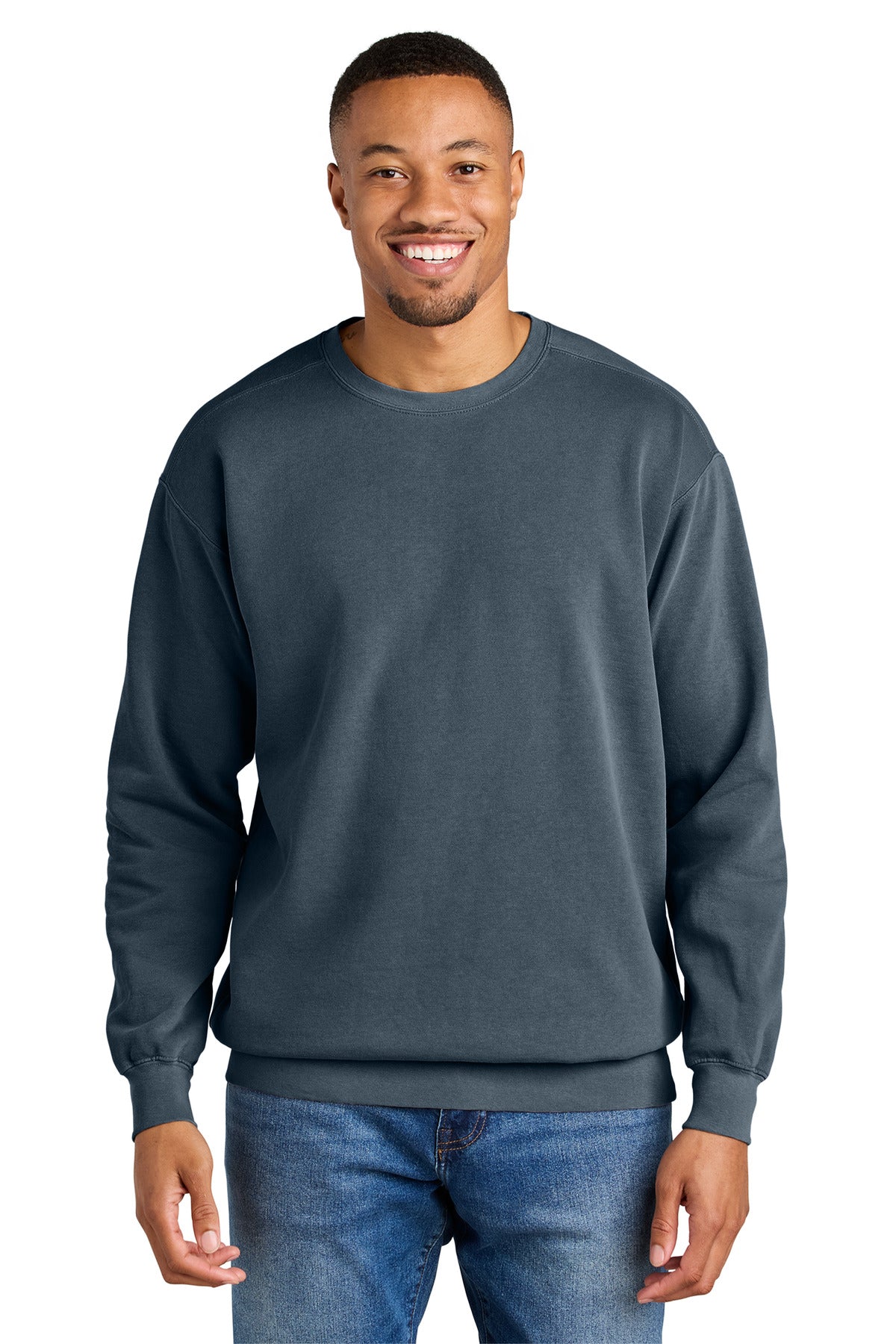 9.5-ounce 80/20 ring spun cotton/poly Soft-washed garment-dy - Denim