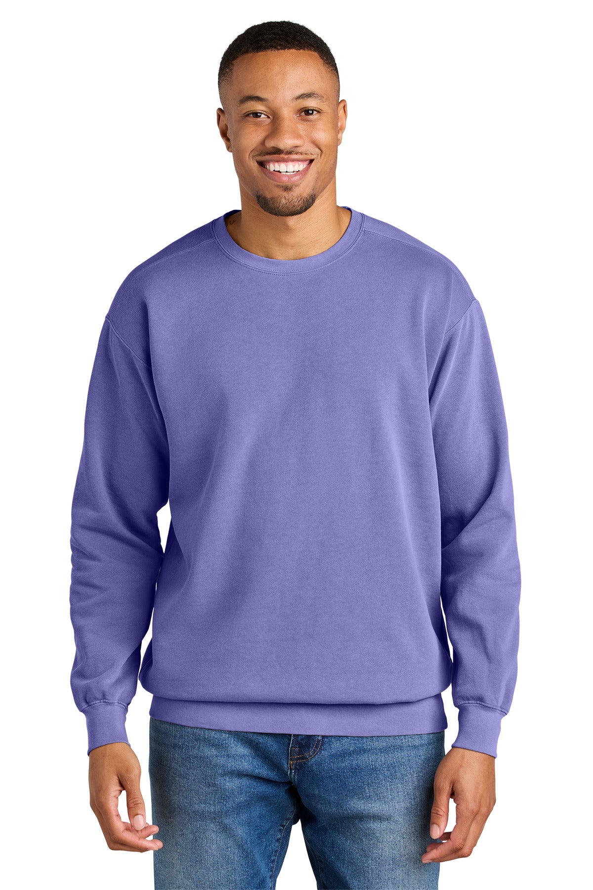 9.5-ounce 80/20 ring spun cotton/poly Soft-washed garment-dy - Violet