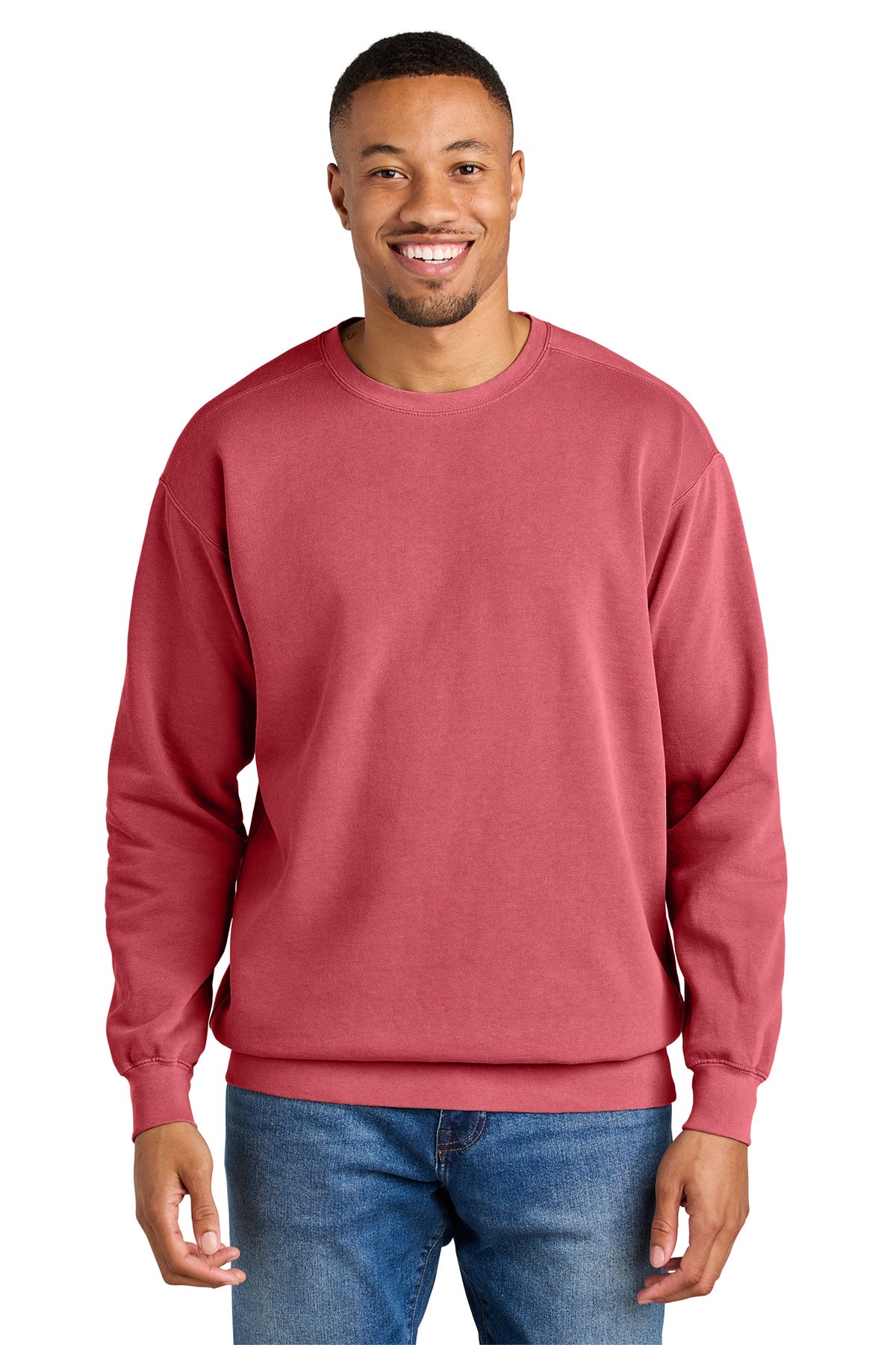 9.5-ounce 80/20 ring spun cotton/poly Soft-washed garment-dy - Watermelon