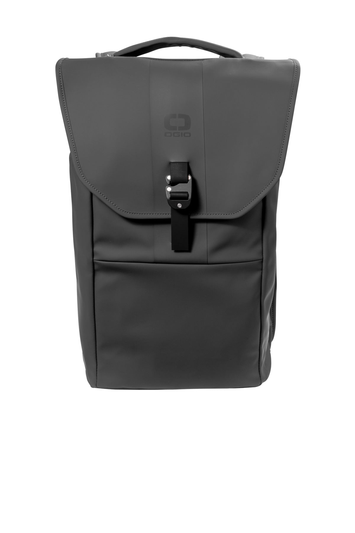 Rubberized 600D poly face-coated PU Rolltop folds under top  - Tarmac Grey
