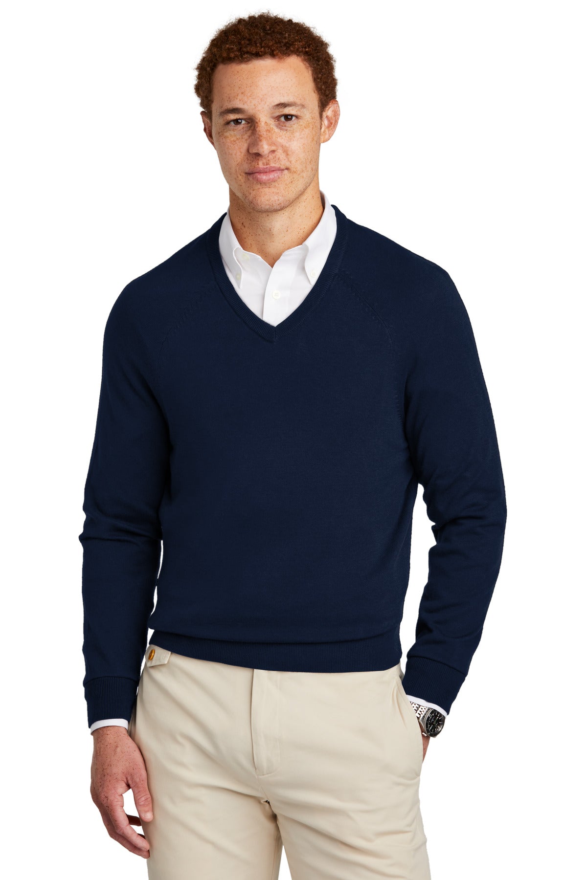 A super-soft evolution of the classic sweater silhouette des - Navy Blazer