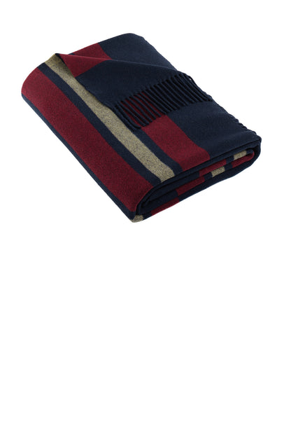 A heritage of quality and craftsmanship is woven into this d - Navy Blazer / Ruby Wine/ Camel