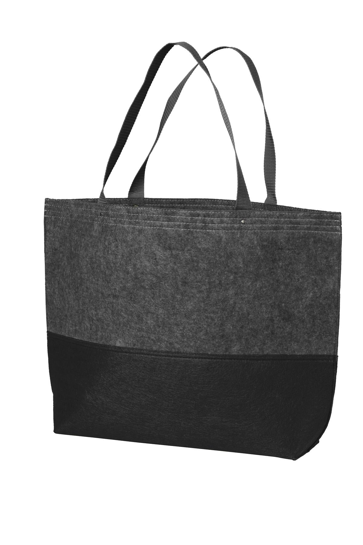 Port Authority® Large Felt Tot-Black/ Felt Charcoal