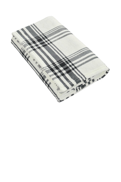 Available in solid colors and classic prints to complement a - Black/ White Plaid