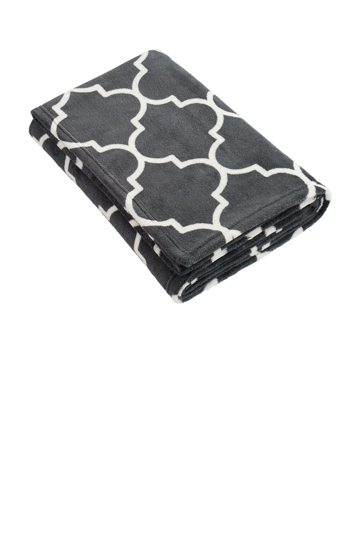 Available in solid colors and classic prints to complement a - Graphite/ Quatrefoil