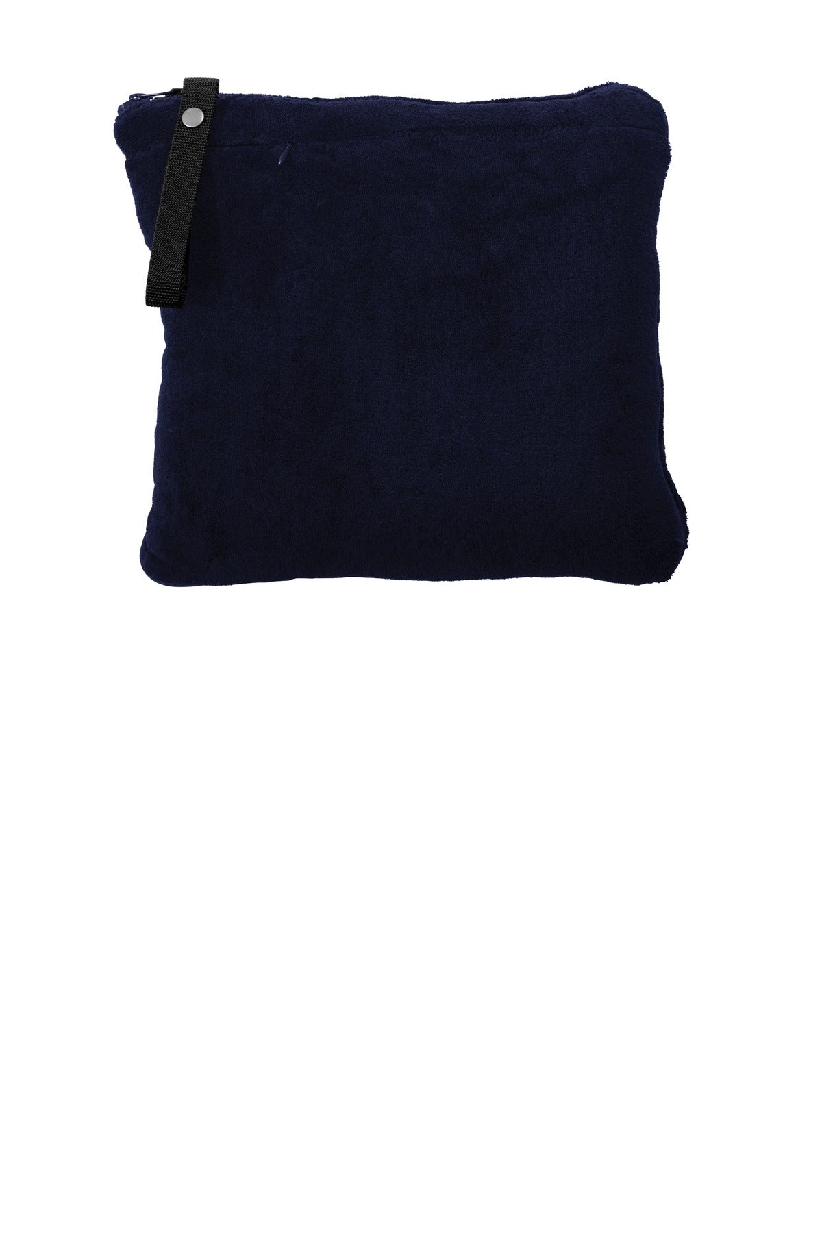 Our travel blanket packs and zips easily to form a pillow th - Deep Navy