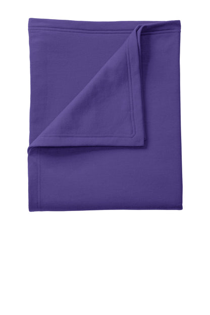This classic fleece blanket is soft and warm and color-coord - Purple