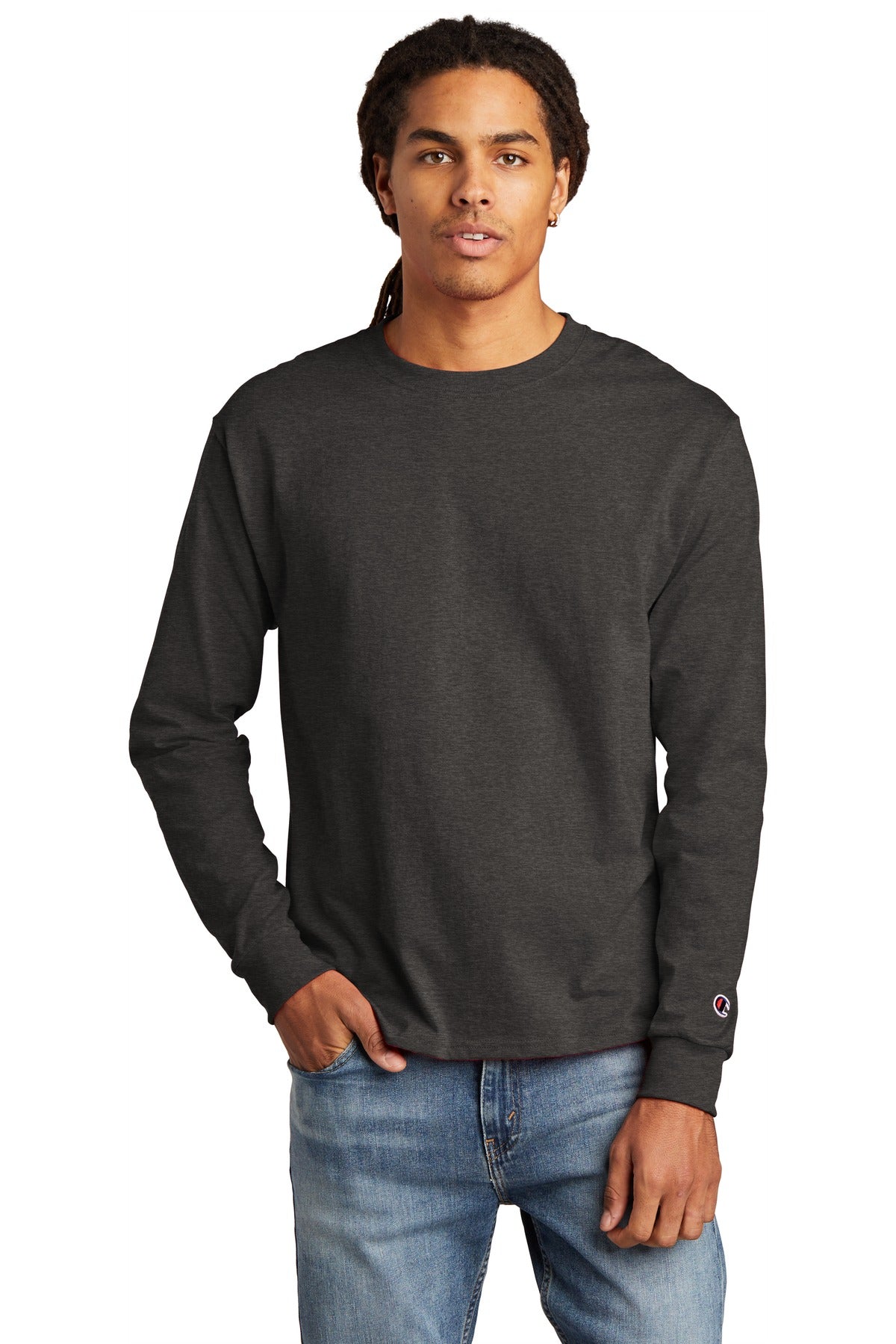 5.2-ounce 100% cotton 99/1 cotton/poly (Ash) 90/10 cotton/po - Charcoal Heather