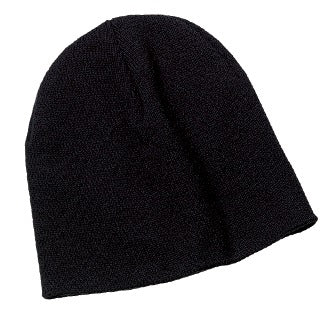 A warm must-have accessory this beanie is available in a variety of solid colors or with a contrasti