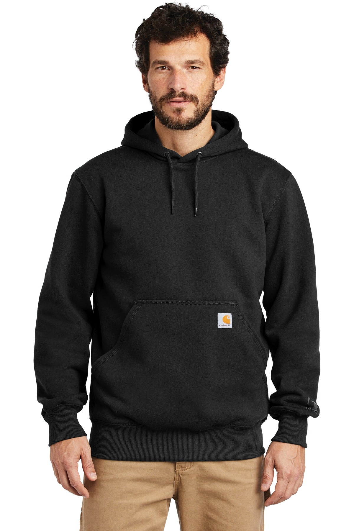 A heavyweight version of the classic hooded sweatshirt this  - Black