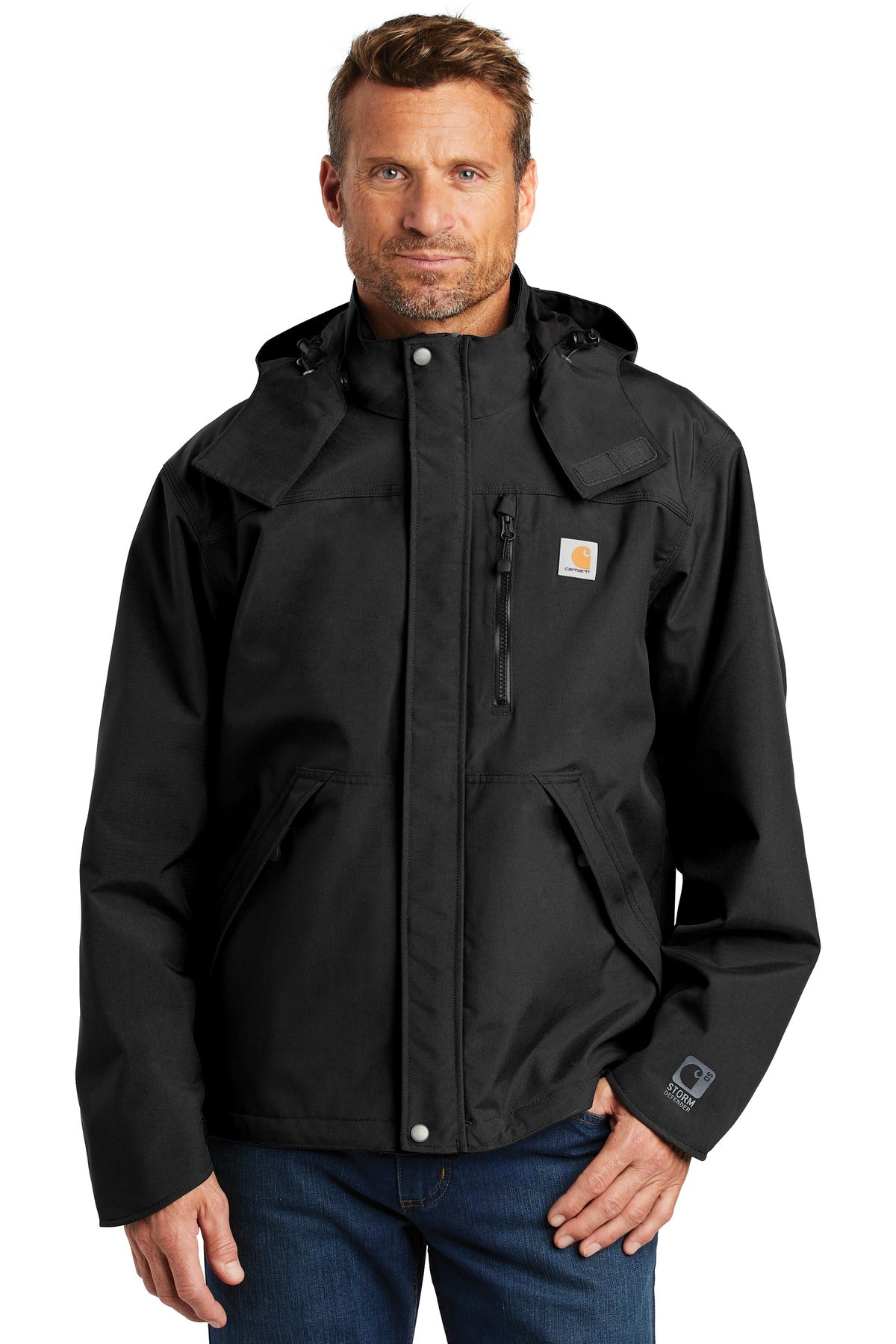 Carhartt's Shoreline Jacket is made of durable nylon with a  - Black