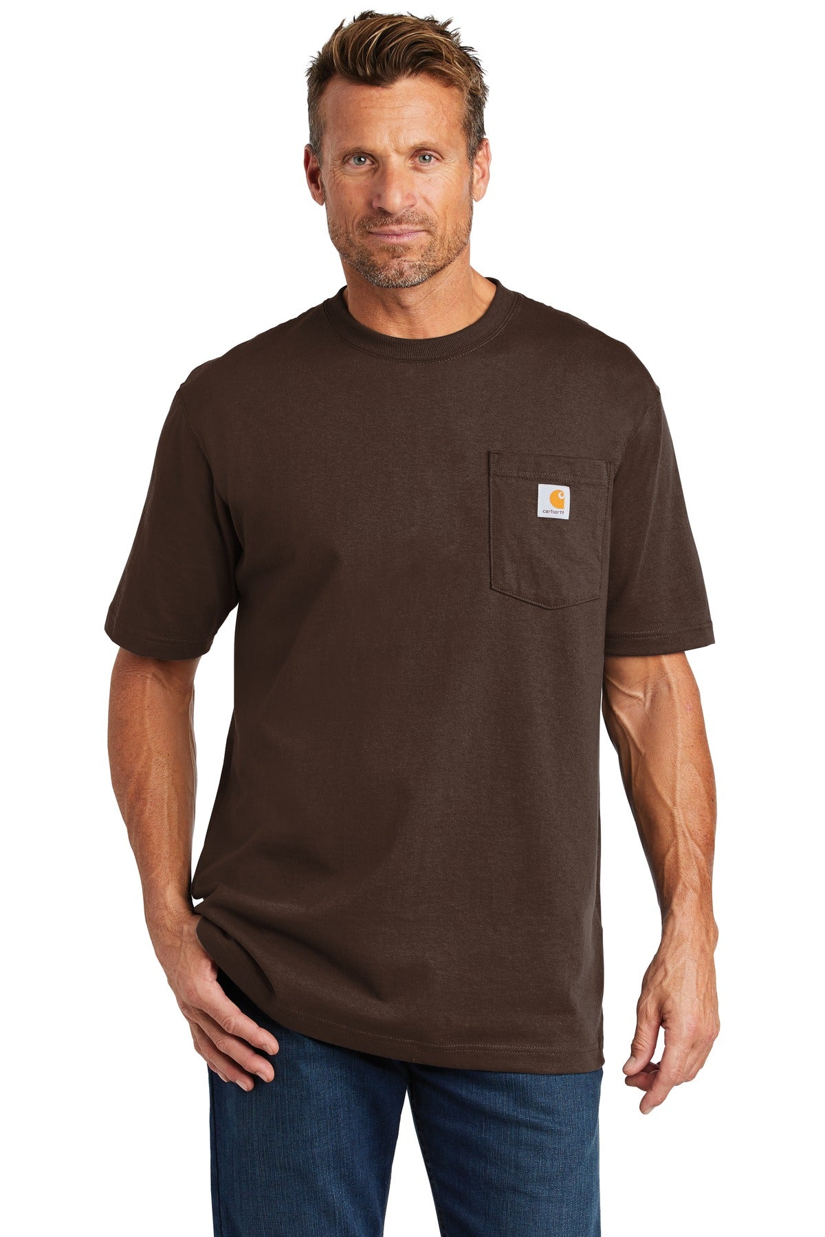 Carhartt's bestselling no-quit original work shirt. A classi - Dark Brown