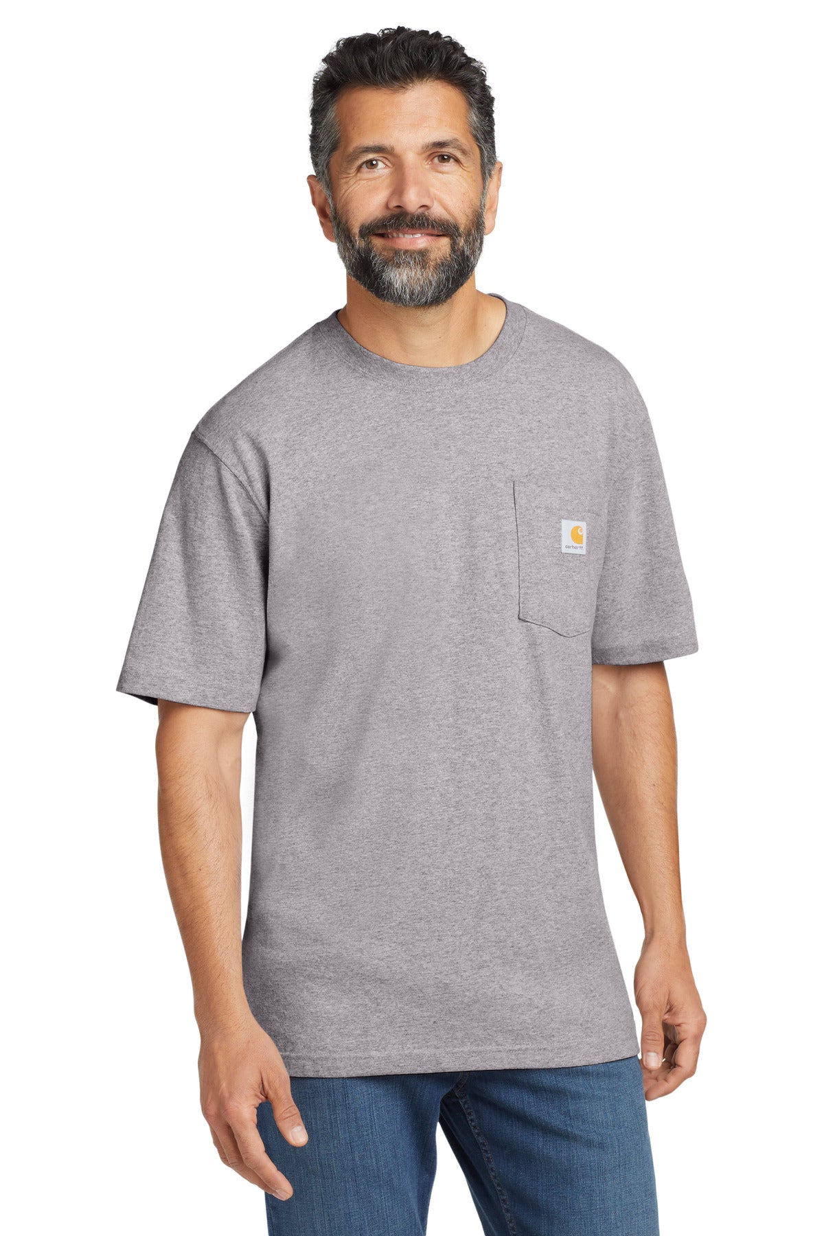 Carhartt's bestselling no-quit original work shirt. A classi - Heather Grey