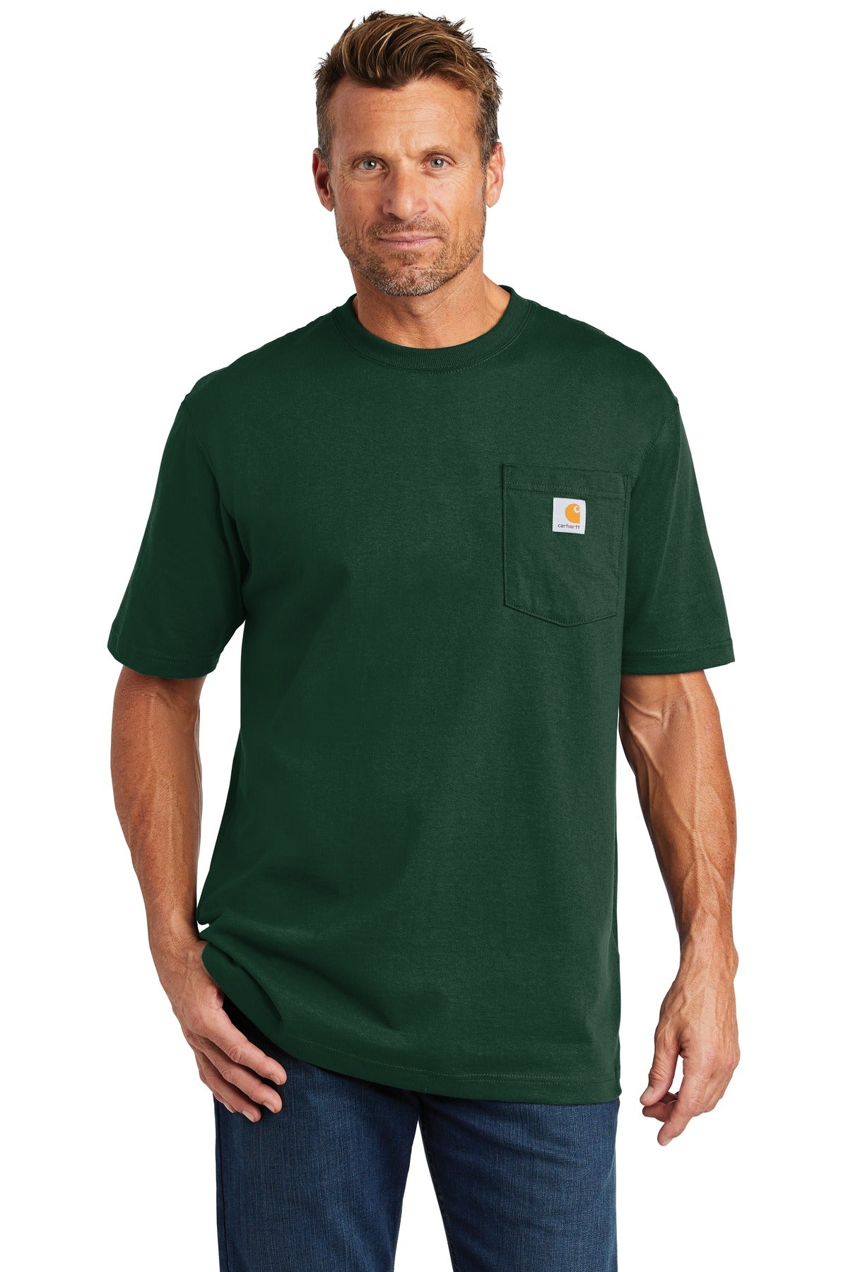 Carhartt's bestselling no-quit original work shirt. A classi - Hunter Green