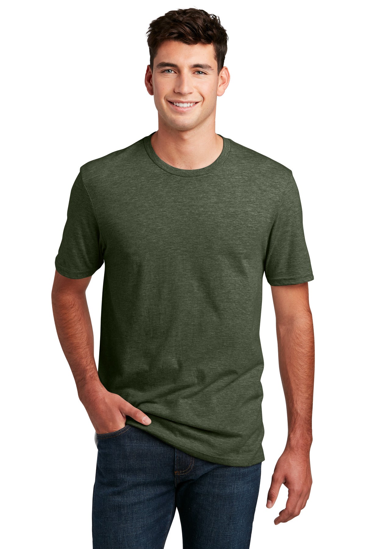 Enjoy 100% pure tee perfection from the softest blend.4.3-ou - Heathered Forest Green