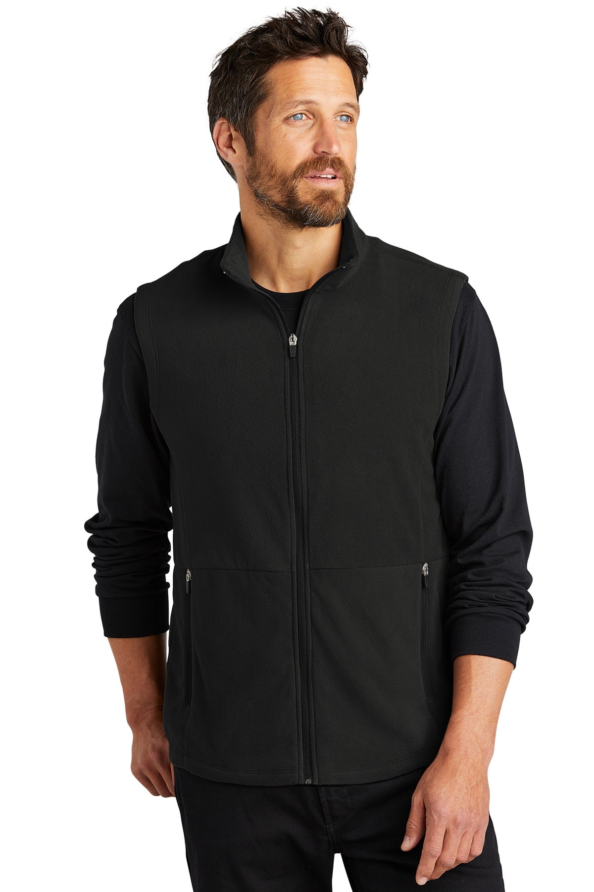 Soft lightweight and low-profile this anti-pill microfleece  - Black