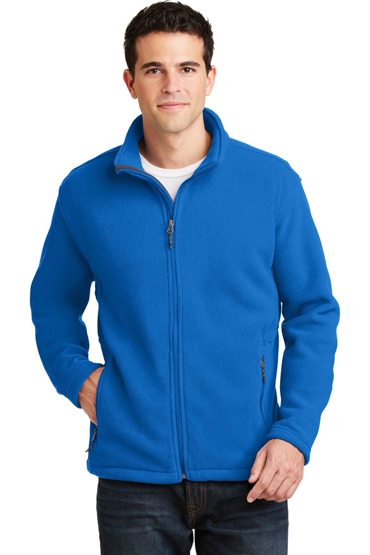 This exceptionally soft low-pill midweight fleece jacket wil - Skydiver Blue