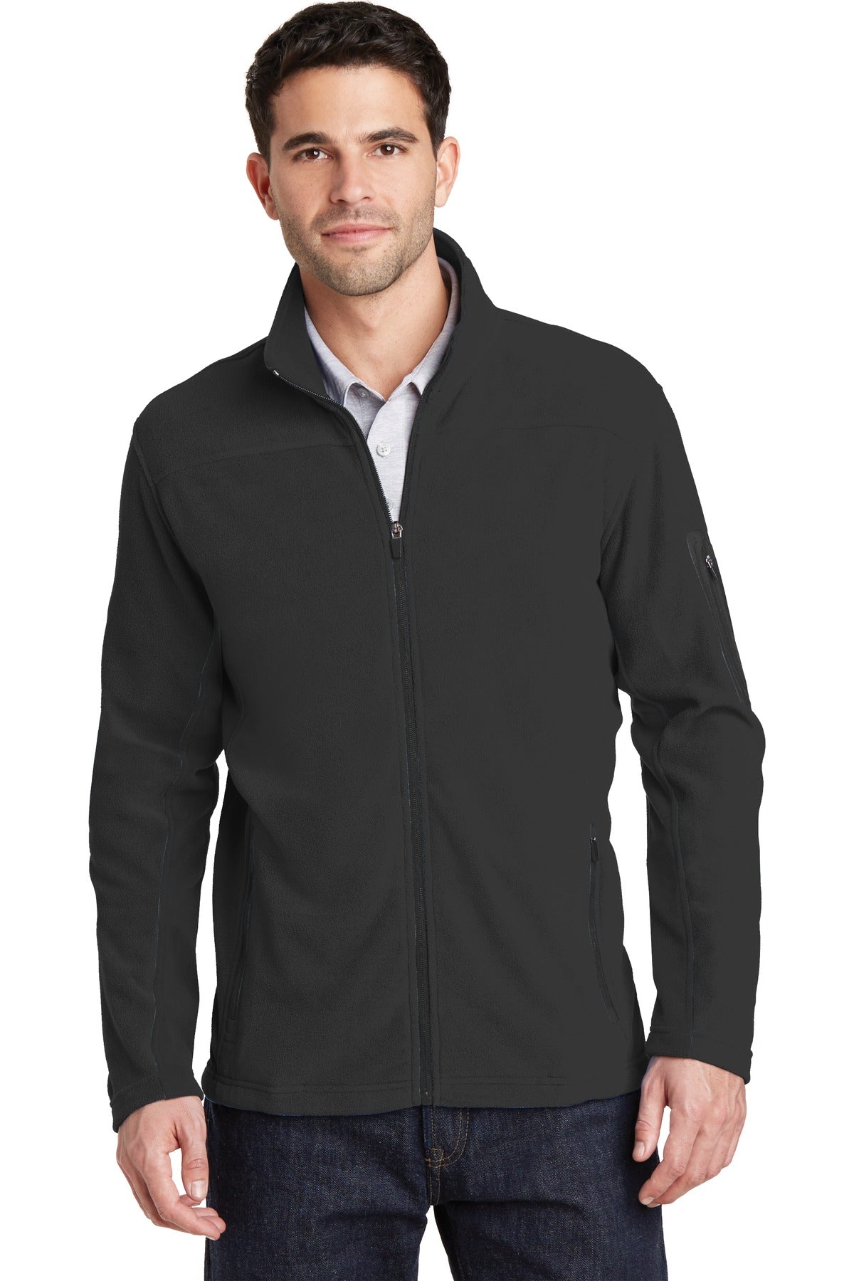 When temps drop trust our Summit Fleece to fight the chill.  - Black/ Black