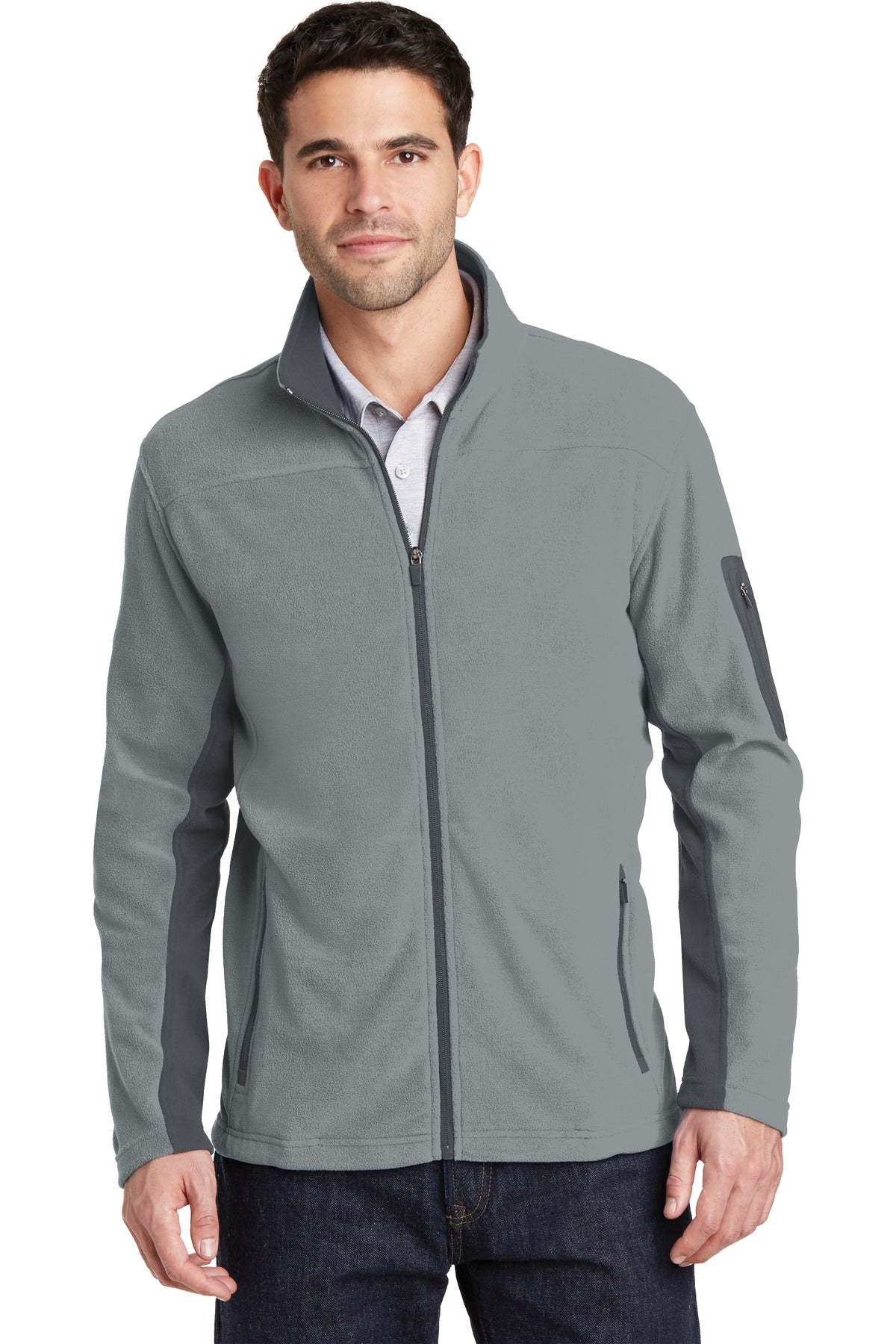 When temps drop trust our Summit Fleece to fight the chill.  - Frost Grey/ Magnet