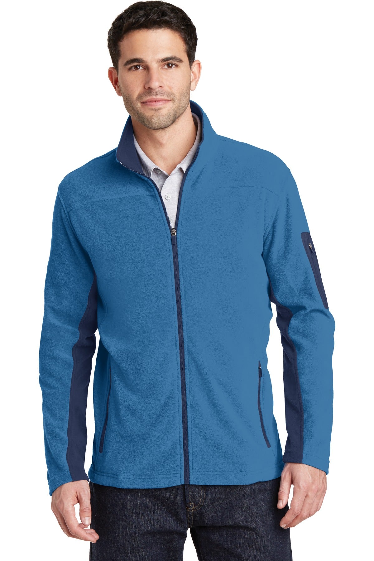 When temps drop trust our Summit Fleece to fight the chill.  - Regal Blue/ Dress Blue Navy